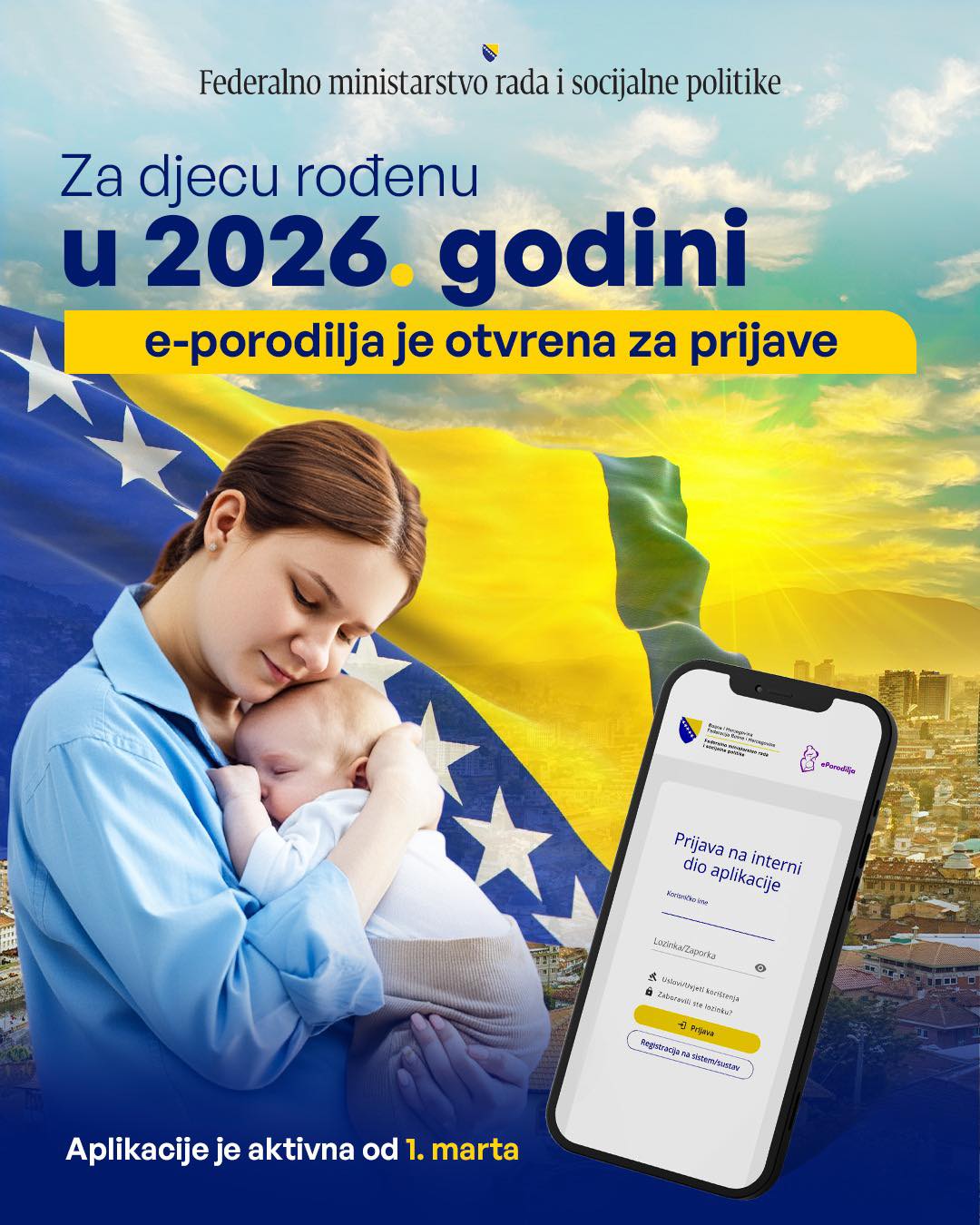 e-porodilja otvorena za prijave